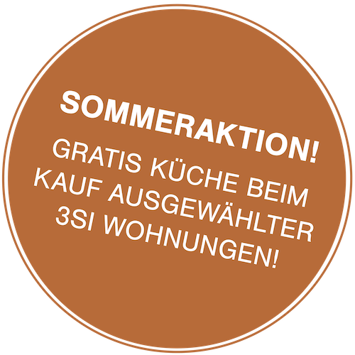Sommeraktion! Gratis Küche beim Kauf ausgewählter 3SI Wohnungen!