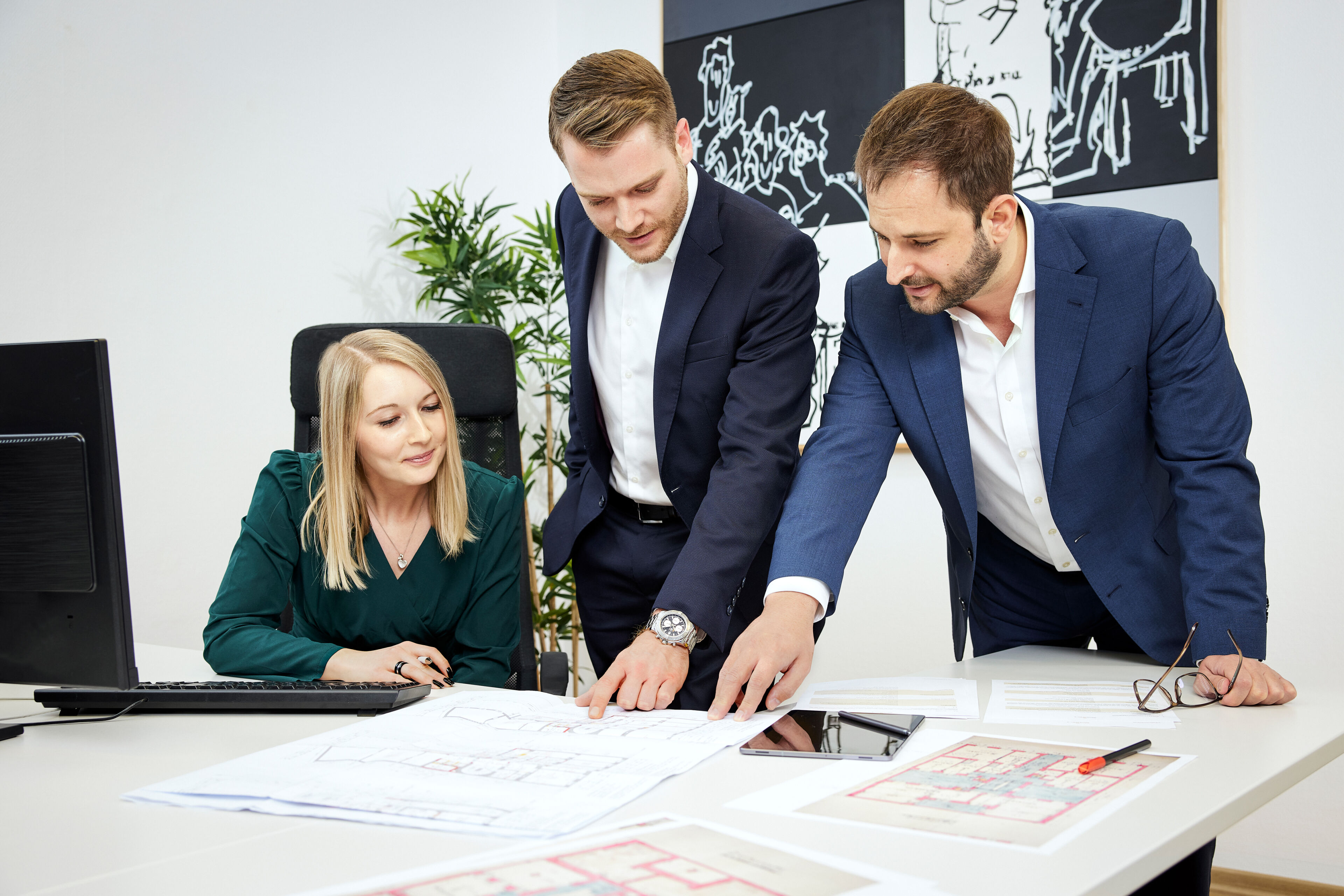 3SI Team bei der Arbeit | 3SI Immogroup