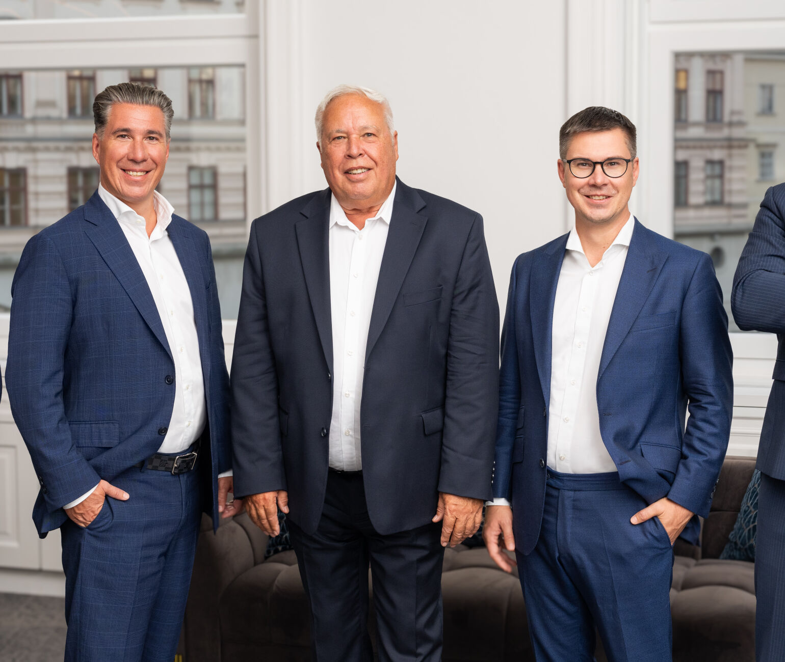 Das Management Board der 3SI Immogroup: v.l.n.r.: Markus Scholz, Michael Schmidt, Harald Schmidt, Claus Schmidt, Christian Ziegler