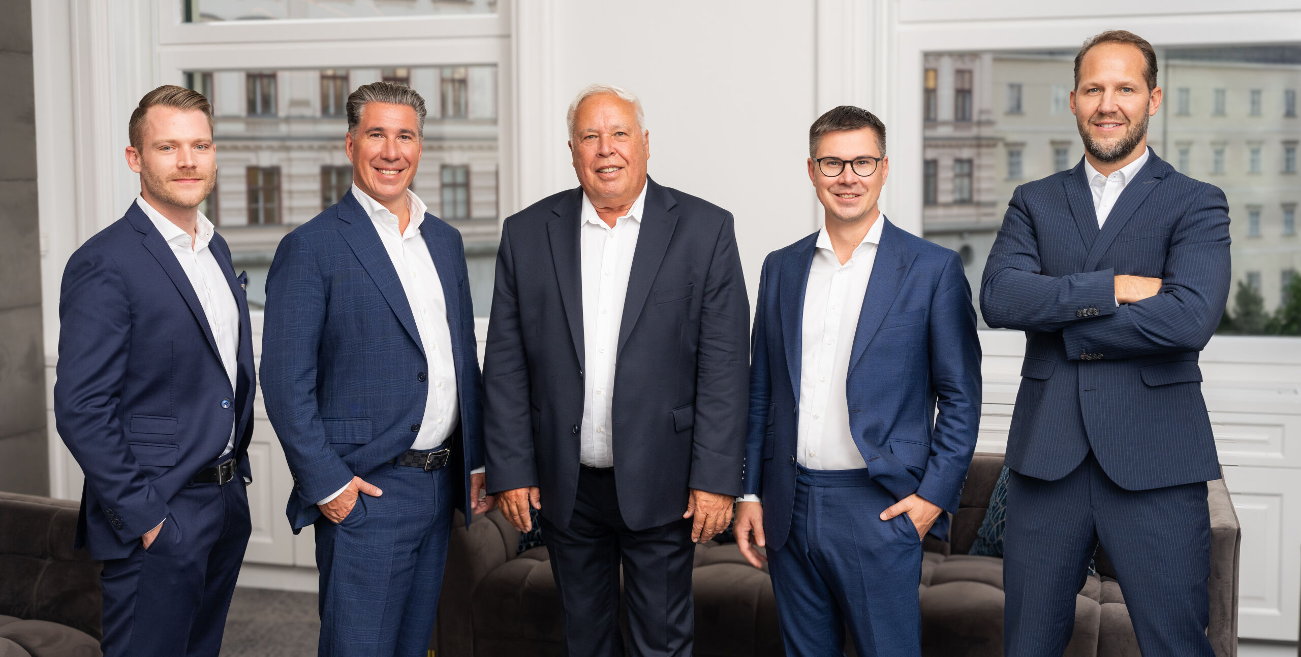 Das Management Board der 3SI Immogroup: v.l.n.r.: Markus Scholz, Michael Schmidt, Harald Schmidt, Claus Schmidt, Christian Ziegler