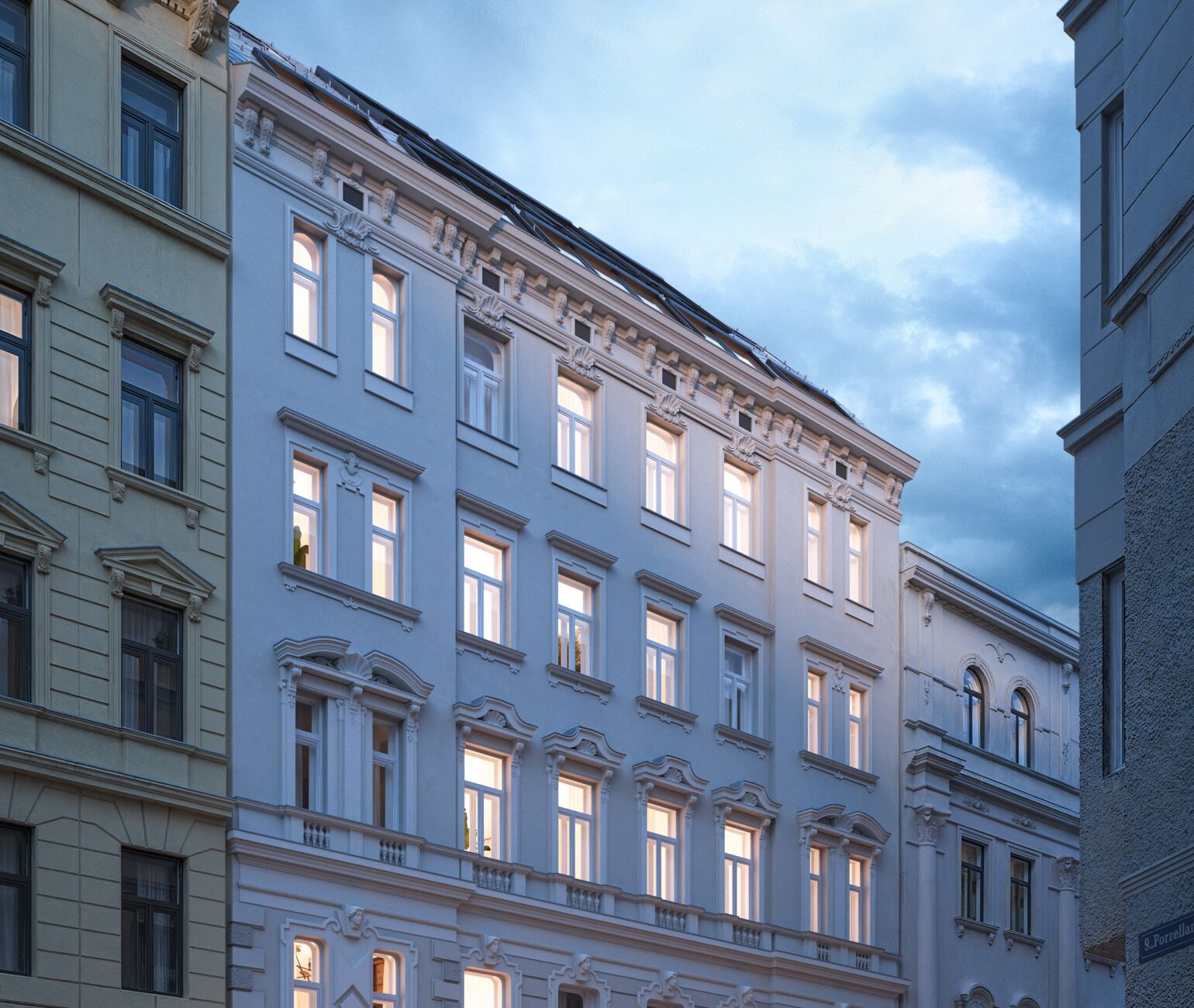 Im schönen Servitenviertel im neuten Bezirk wird das Gründerzeithaus in der Rotenlöwengasse 16 liebevoll renoviert. 