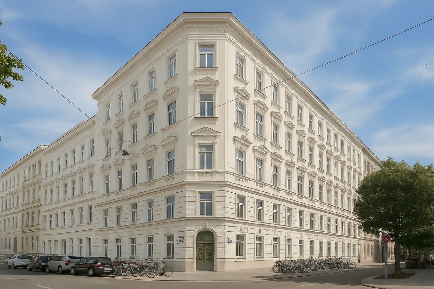 Die Visualisierung der neuen 3SI Investitionen, das Zinshaus in der Neulinggasse.