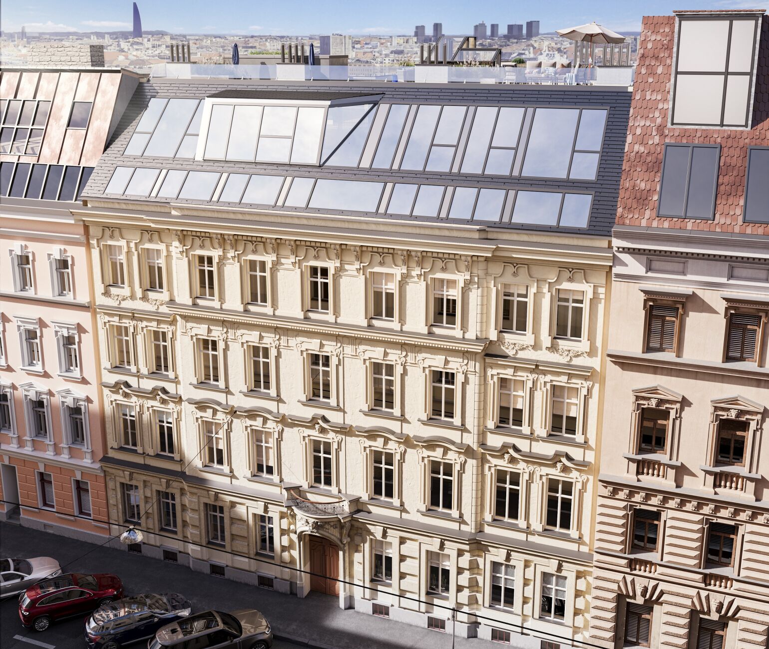 Der 1884 errichtete Altbau in der Hahngasse 30, 1090 Wien wird in den kommenden Monaten umfangreich saniert.