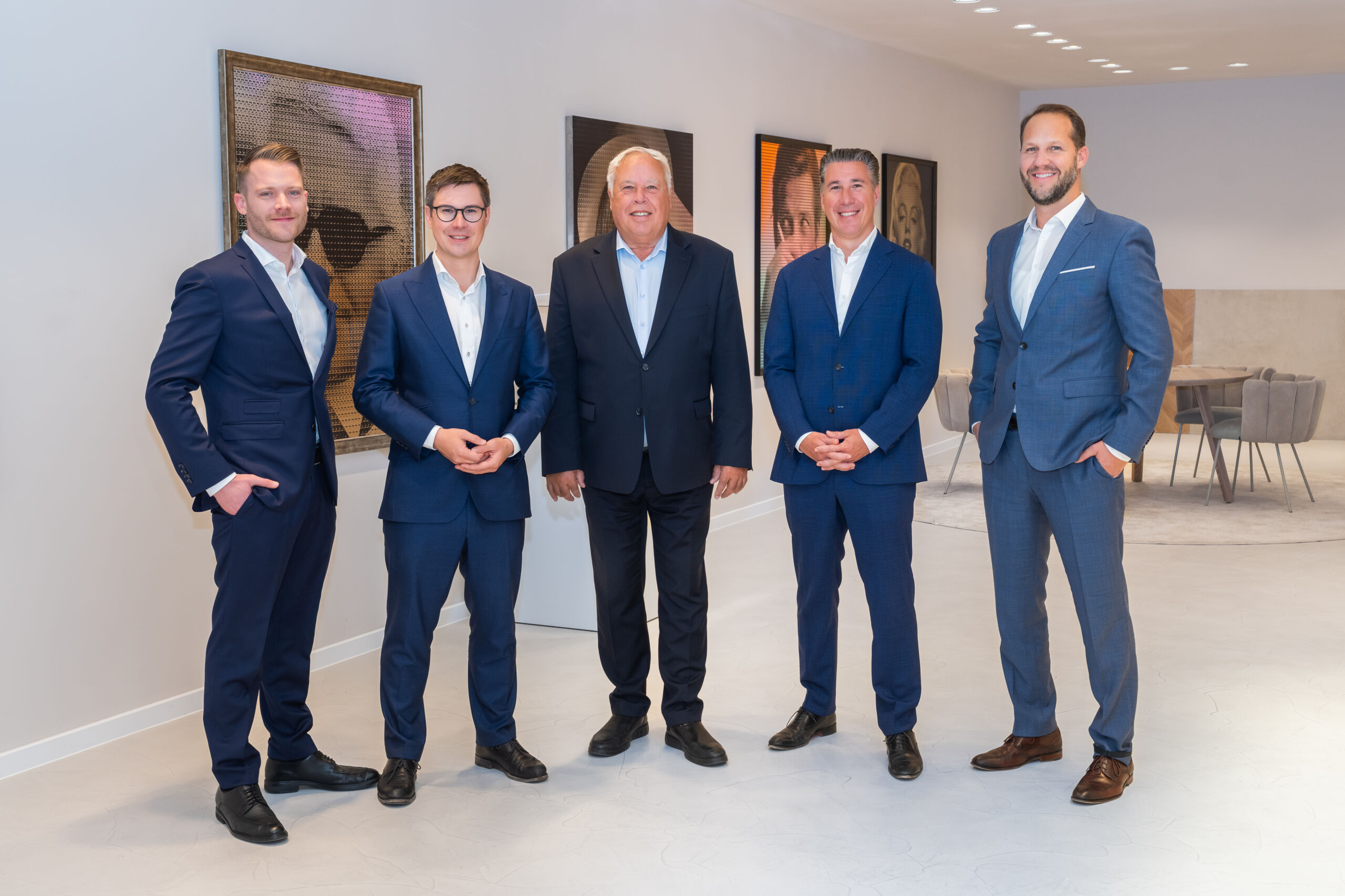 Geschäftsführung der 3SI Immogroup. V.l.n.r.: Marcus Scholz, Claus Schmidt, Harald Schmidt, Michael Schmidt, Christian Ziegler
