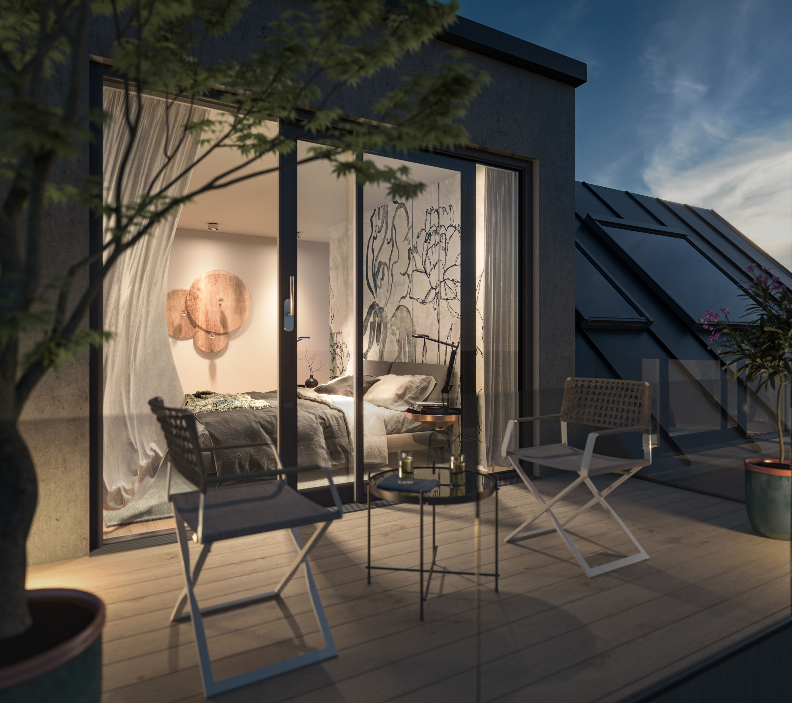 Jede Wohnung begeistert mit einer Freifläche in Form von Balkon, Terrasse oder Eigengarten.