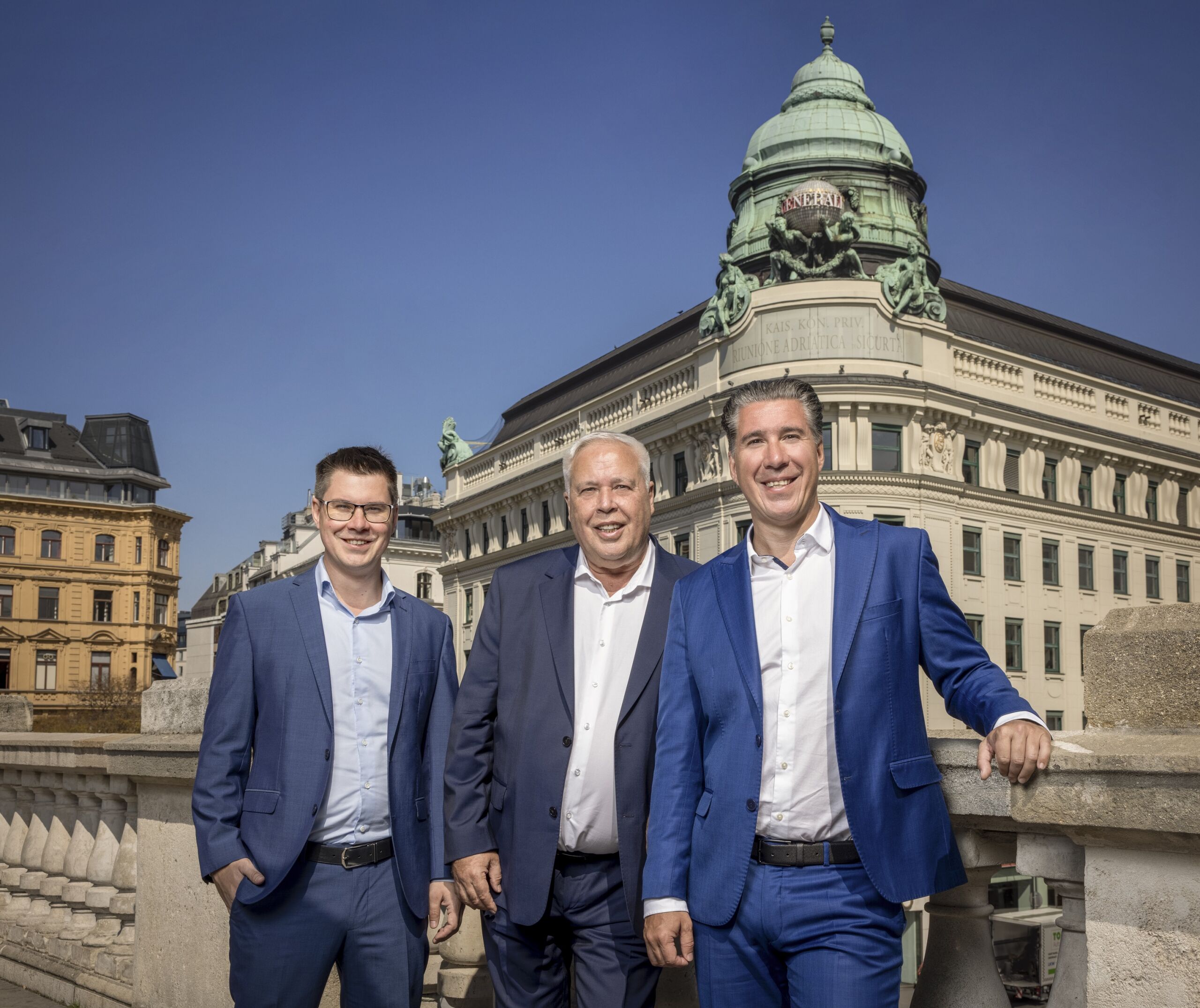 Claus, Harald und Michael Schmidt, Geschäftsführer der 3SI Immogroup (v.l.n.r.)
