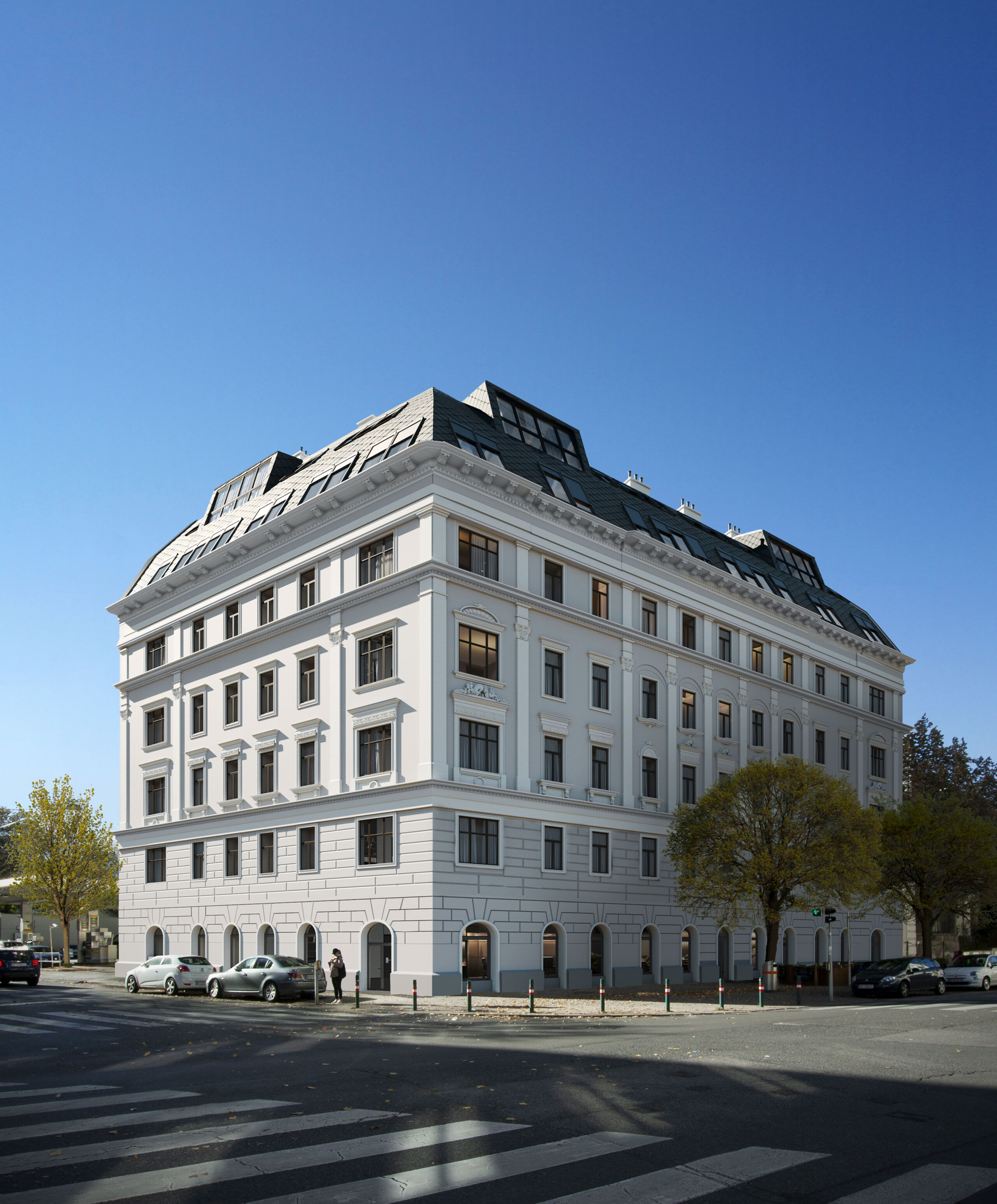 In der Landstraßer Hauptstraße 144 entwickelt die 3SI Immogroup aktuell 24 exklusive Eigentumswohnungen in einem Gründerzeithaus aus dem Jahr 1900.
