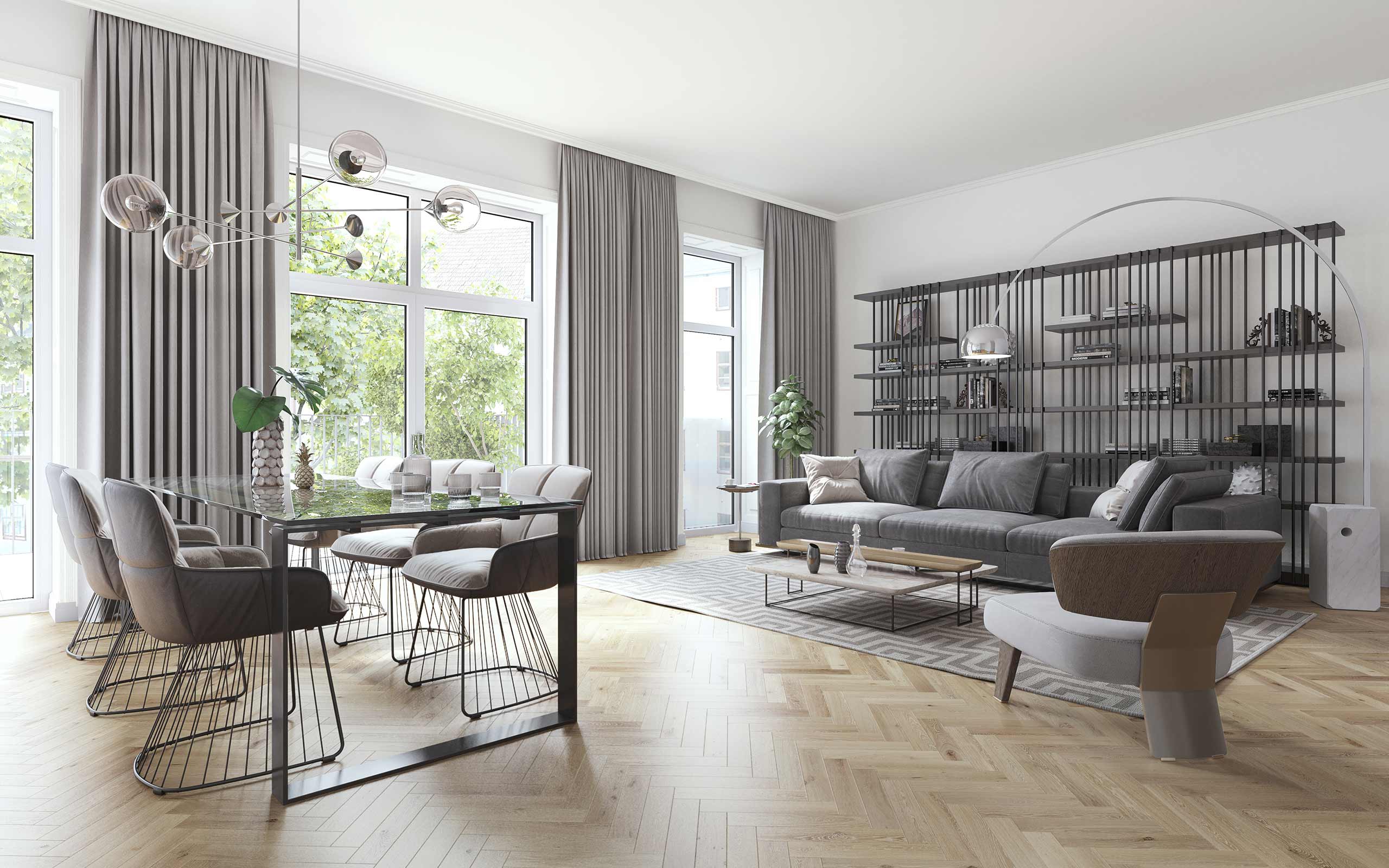 Moderne und zugleich stilvolle Altbauwohnungen im Zinshausprojekt Josefin Blindengasse 39 1080 Wien