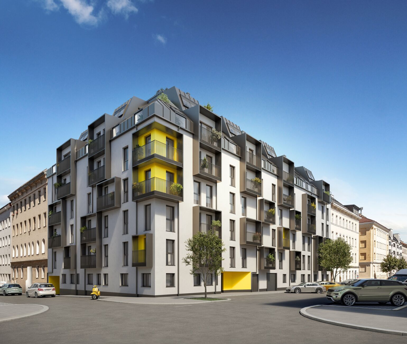 Nach eineinhalb Jahren Bauzeit ist der attraktive Neubau "Lemonie"  in der Ottakringer Albrechtskreithgasse nun bezugsfertig.