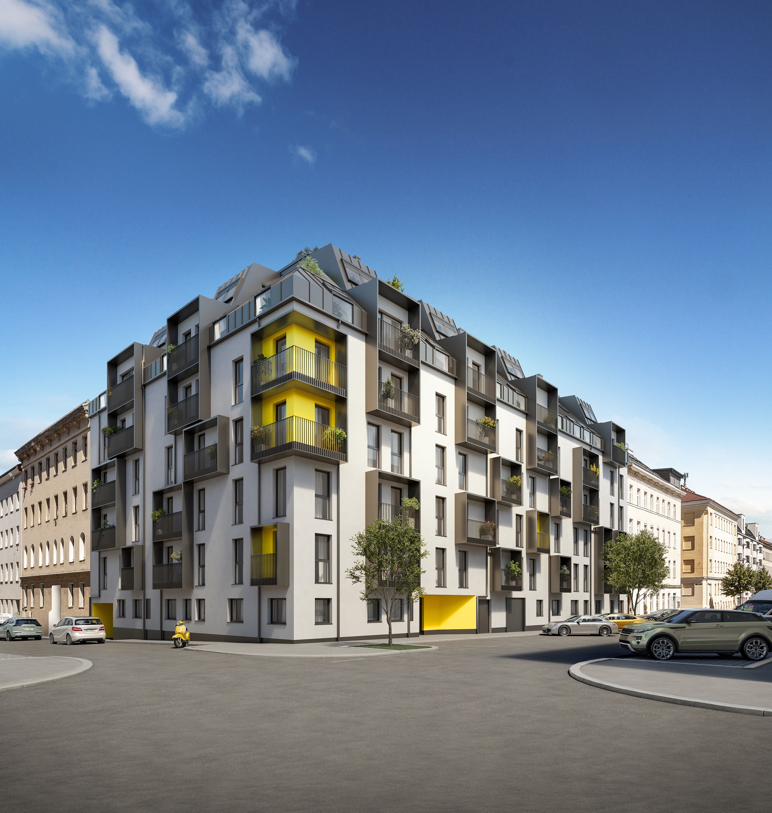 67 attraktive Neubauwohnungen in der Albrechtskreithgasse 32 gelangen nun in den Verkauf