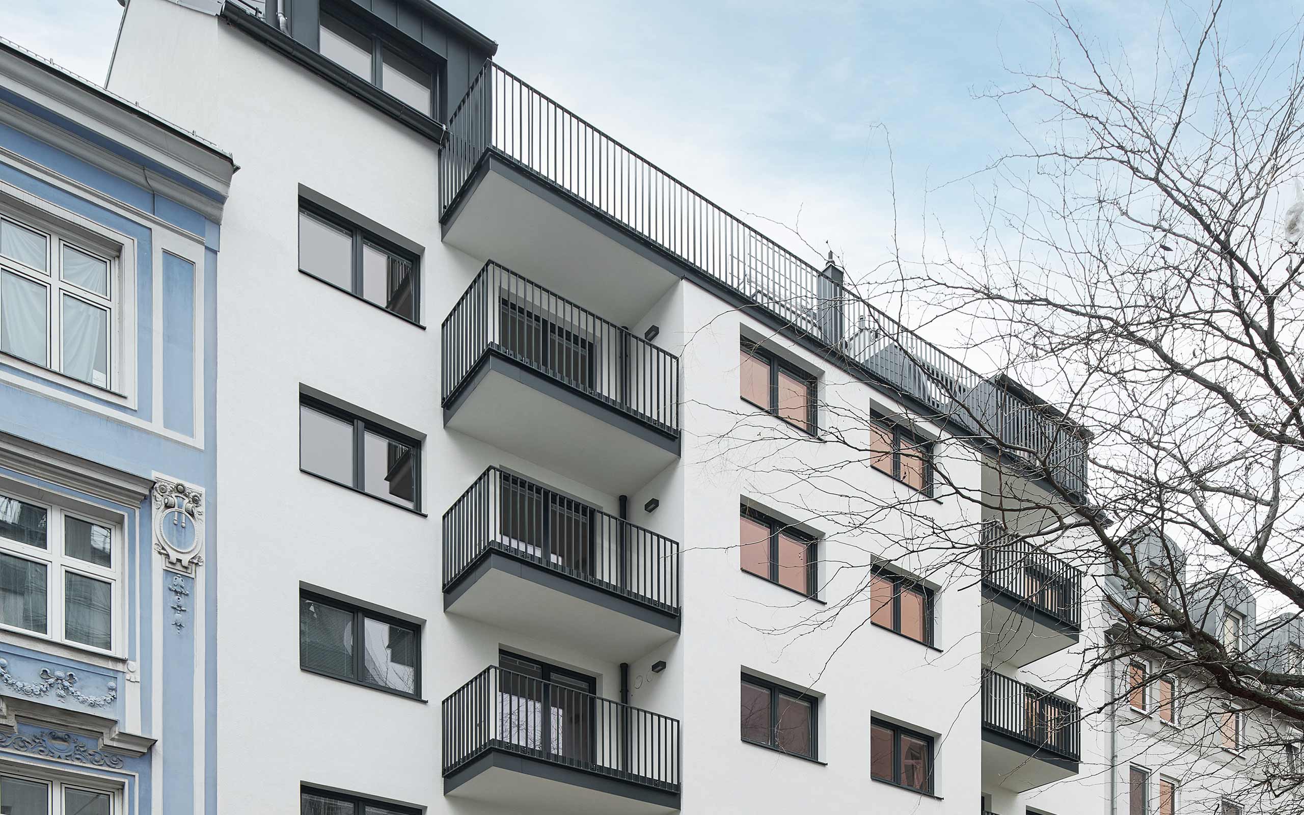 Moderner Neubau des Zinshausentwicklers 3SI Immogroup in der Van-der-Nüll-Gasse 78 Wien