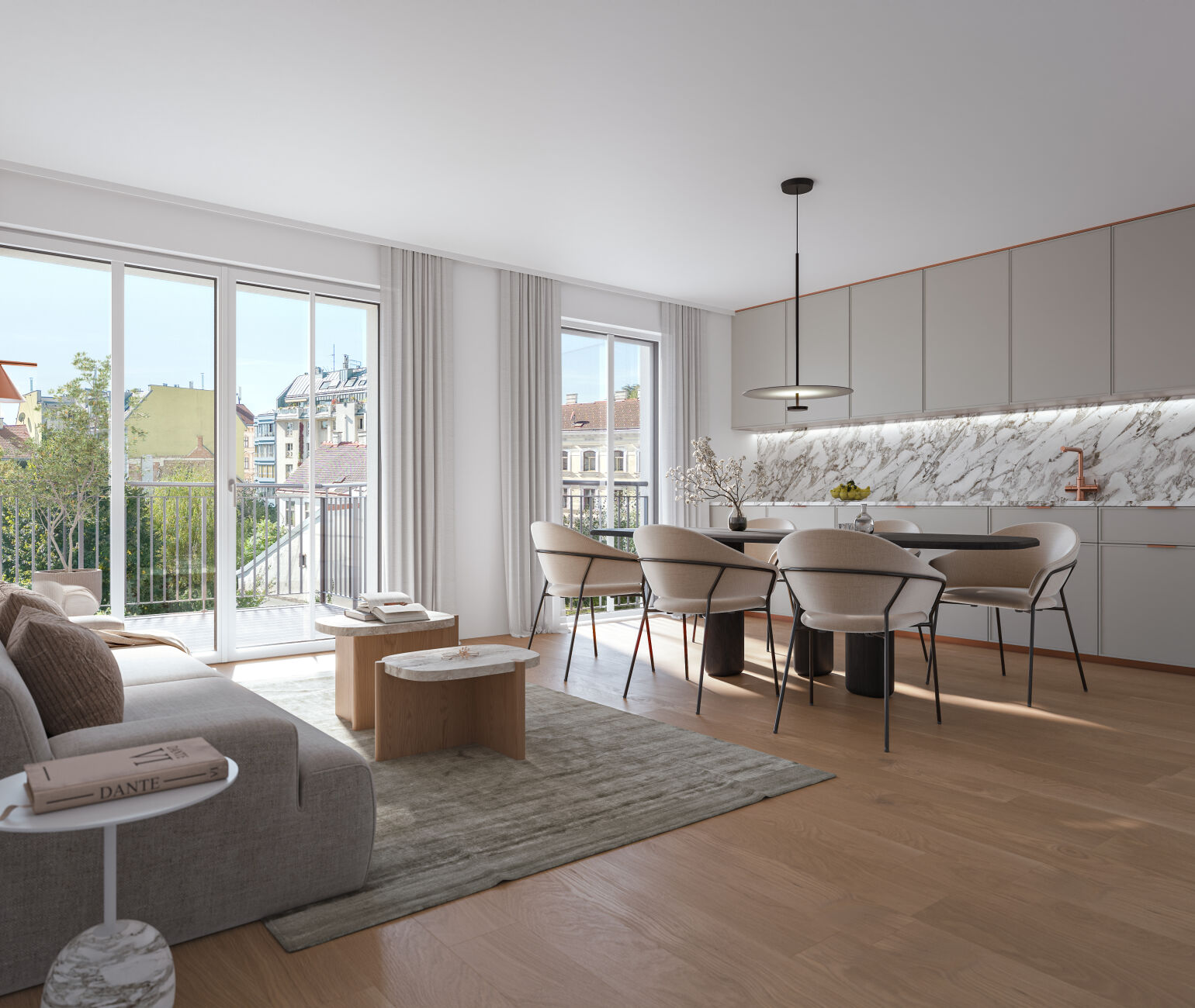 Insgesamt entstehen 28 Eigentumswohnungen sowie vier Townhouses mit zwei bis fünf Zimmern und Wohnflächen zwischen rund 36 und 156 m². 