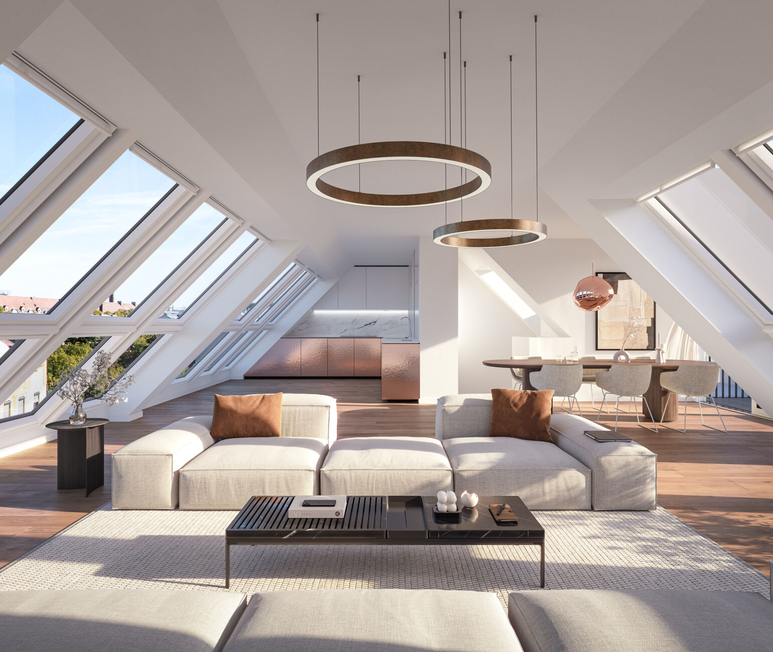 Das PRUNKSTÜCK vereint auf einzigartige Weise den historischen Charme der Architektur mit modernstem Wohnkomfort. Die aufwendig restaurierte Fassade, hohe Doppeltüren und edle Materialien bewahren das besondere Flair des Gründerzeithauses